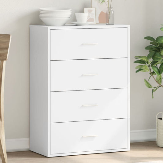 Sideboard White 60x31x84 cm Engineered Wood