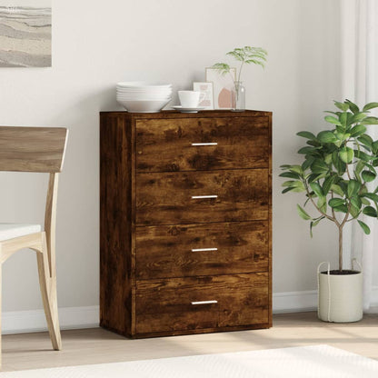 Sideboard Smoked Oak 60x31x84 cm Engineered Wood