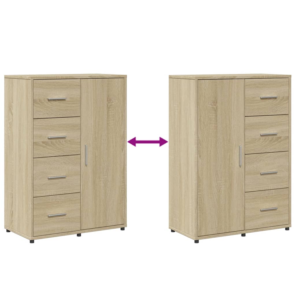 Sideboard Sonoma Oak 60x31x84 cm Engineered Wood