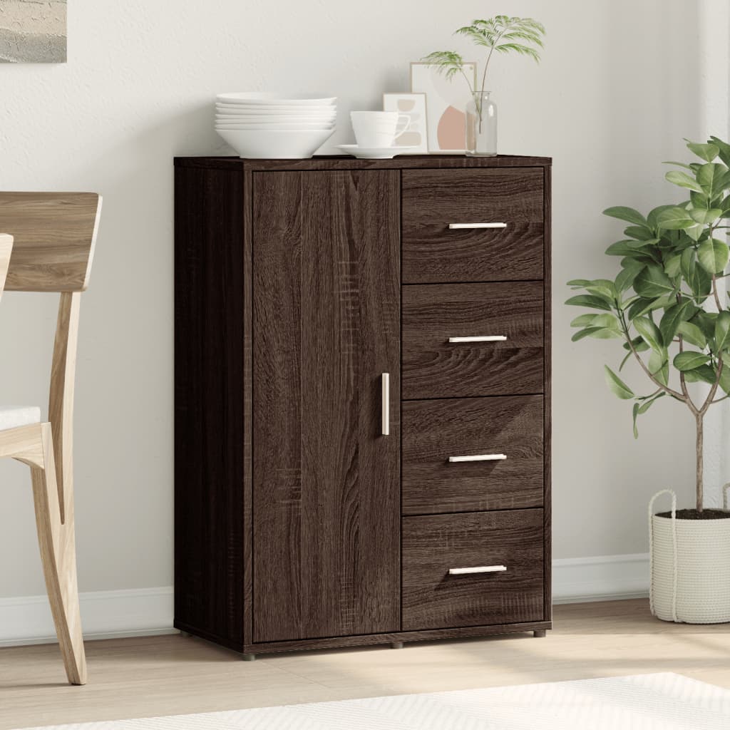 Sideboard Brown Oak 60x31x84 cm Engineered Wood