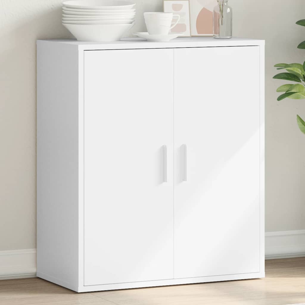 Sideboard White 79x38x80 cm Engineered Wood