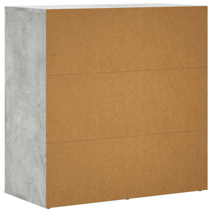 Sideboard Concrete Grey 79x38x80 cm Engineered Wood