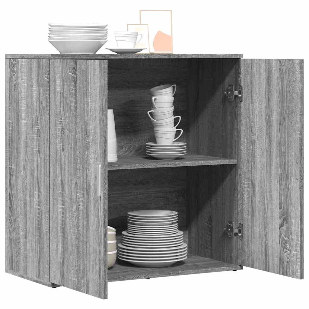 Sideboard Grey Sonoma 79x38x80 cm Engineered Wood
