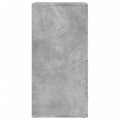 Sideboard Concrete Grey 60x39x80 cm Engineered Wood