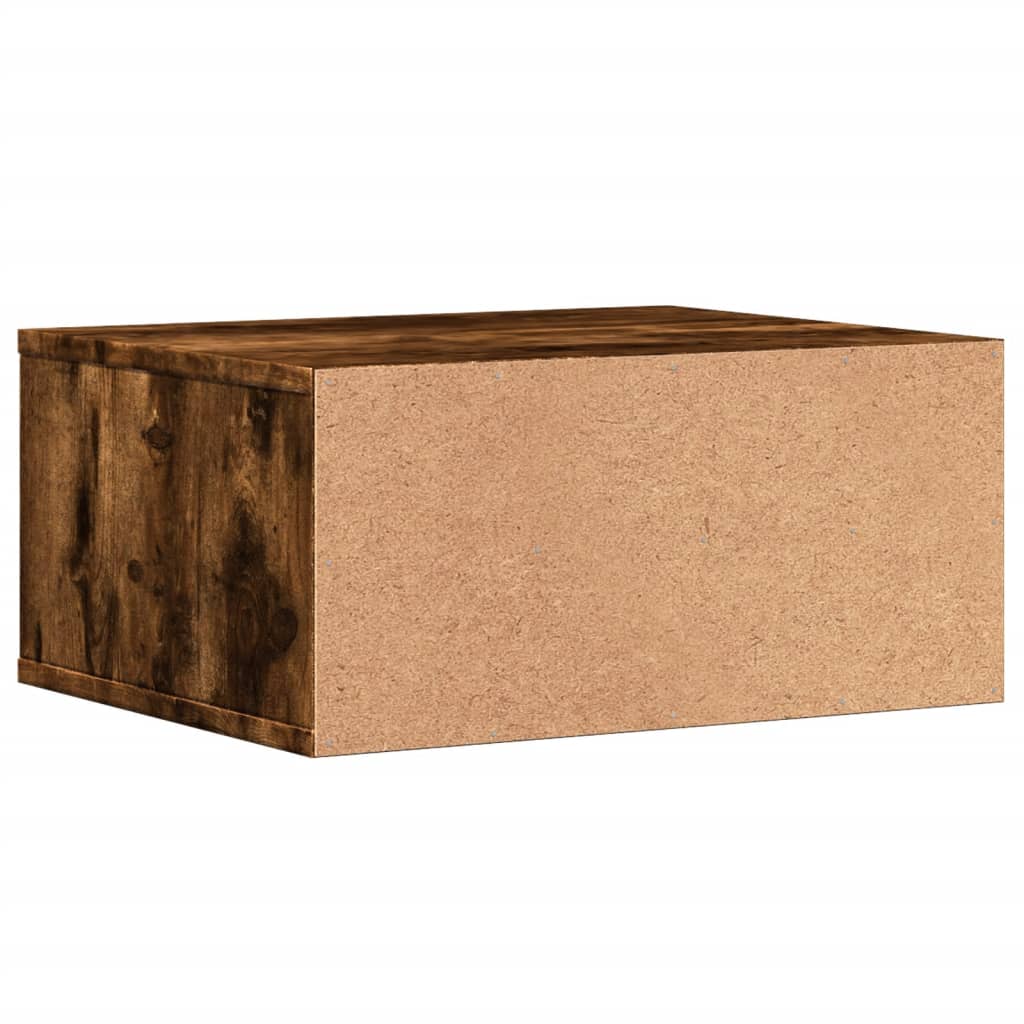 Printer Stand Smoked Oak 49x40x22,5 cm Engineered Wood