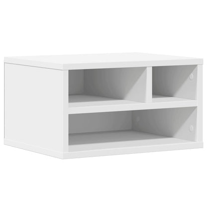 Printer Stand White 40x32x22,5 cm Engineered Wood