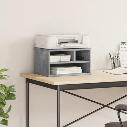 Printer Stand Concrete Grey 40x32x22,5 cm Engineered Wood