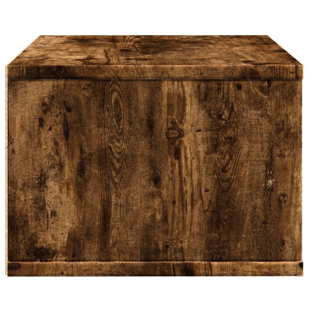 Printer Stand Smoked Oak 40x32x22,5 cm Engineered Wood
