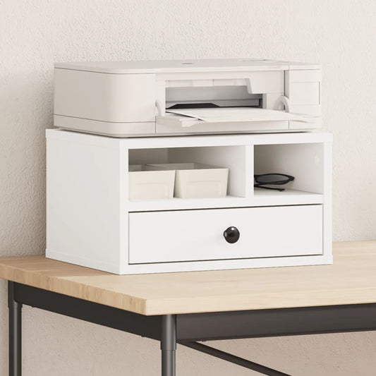 Printer Stand White 40x32x22,5 cm Engineered Wood