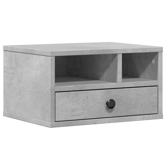 Printer Stand Concrete Grey 40x32x22,5 cm Engineered Wood
