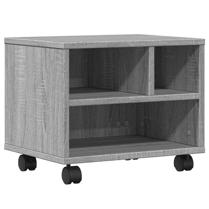Printer Stand with Wheels Grey Sonoma 41x32x34,5 cm