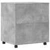 Printer Stand with Wheels Concrete Grey 60x50x67 cm