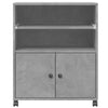 Printer Stand with Wheels Concrete Grey 60x48x74 cm