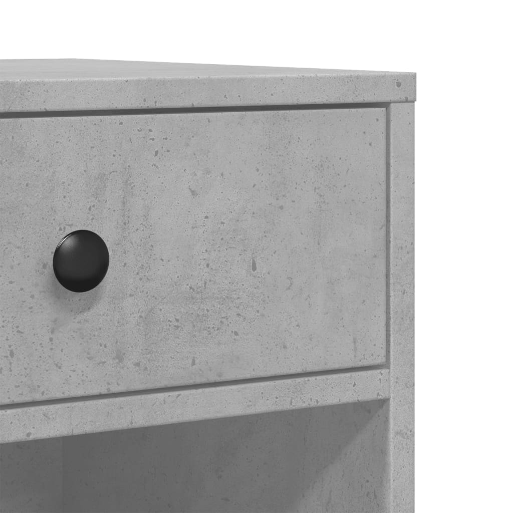 Printer Stand with Wheels Concrete Grey 60x40x68.5 cm