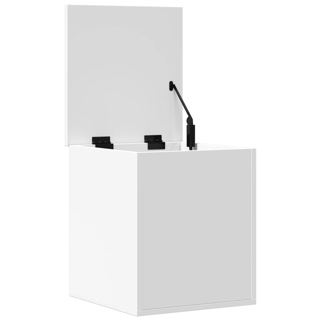 Storage Box White 40x42x46 cm Engineered Wood