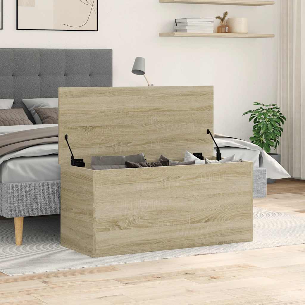 Storage Box | Sonoma Oak | Engineered Wood | 100 x 42 x 46 cm