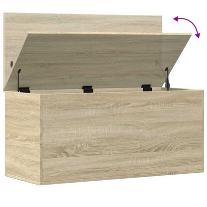 Storage Box | Sonoma Oak | Engineered Wood | 100 x 42 x 46 cm
