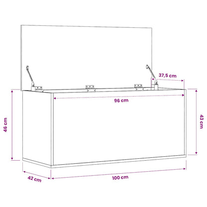 Storage Box | Smoked Oak | Engineered wood | Medium | Storage Box