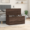 Storage Box Brown Oak 100x42x46 cm Engineered Wood