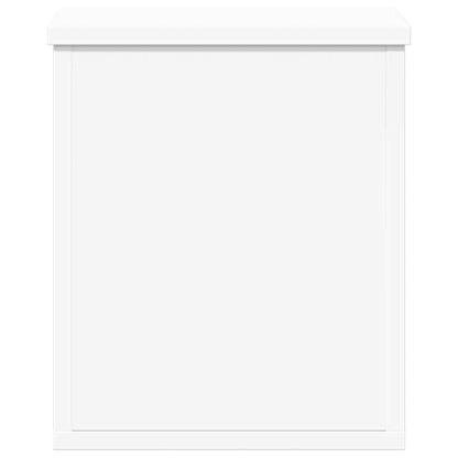 Storage Box White 30x35x35 cm Engineered Wood