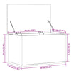 Storage Box Grey Sonoma 60x35x35 cm Engineered Wood
