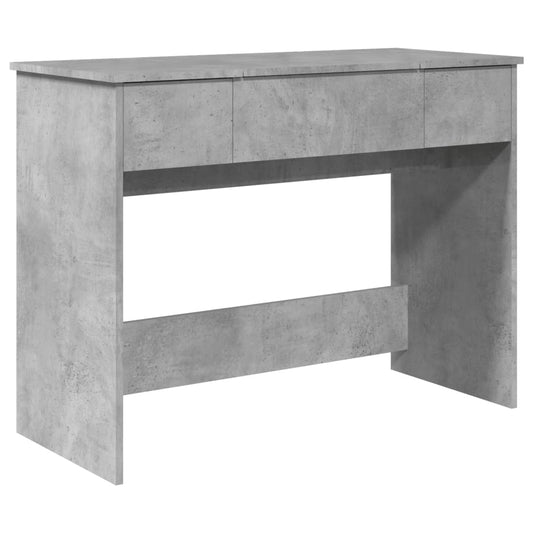 Dressing Table with Mirror Concrete Grey 100x45x76 cm