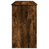 Dressing Table with Mirror Smoked Oak 100x45x76 cm