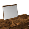Dressing Table with Mirror Smoked Oak 100x45x76 cm
