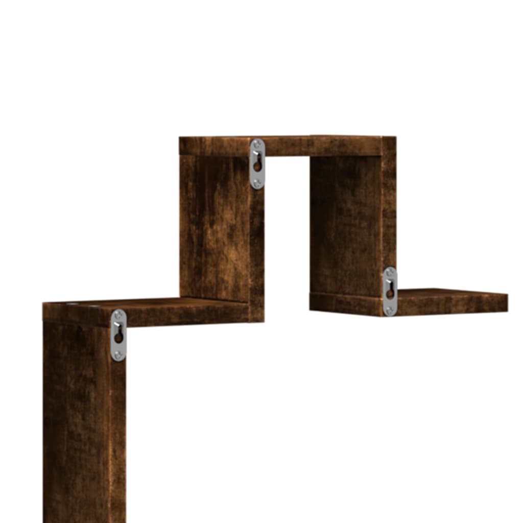 Wall Shelf Smoked Oak 104.5x10x43 cm Engineered Wood