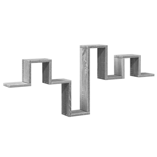 Wall Shelf Grey Sonoma 104.5x10x43 cm Engineered Wood