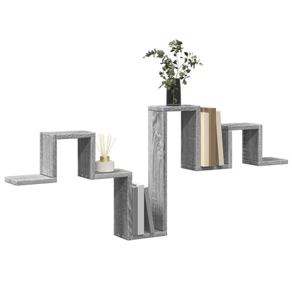 Wall Shelf Grey Sonoma 104.5x10x43 cm Engineered Wood