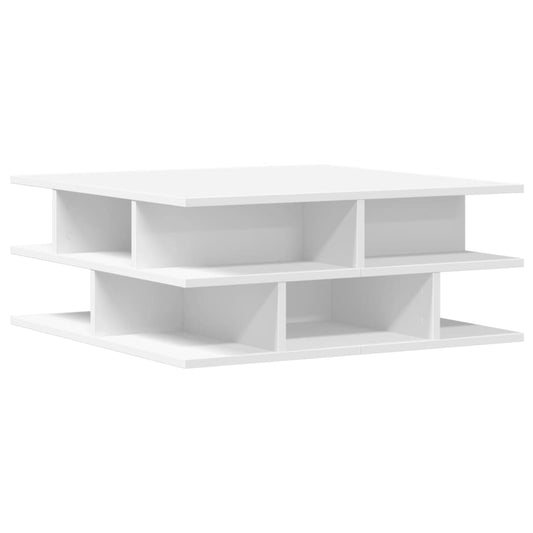 Coffee Table White 70x70x29 cm Engineered Wood