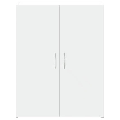 File Cabinet White 60x32x77.5 cm Engineered Wood