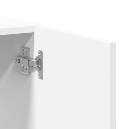 File Cabinet White 60x32x77.5 cm Engineered Wood