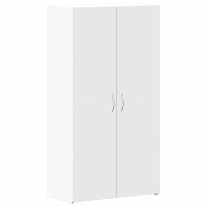 File Cabinet White 60x32x115 cm Engineered Wood