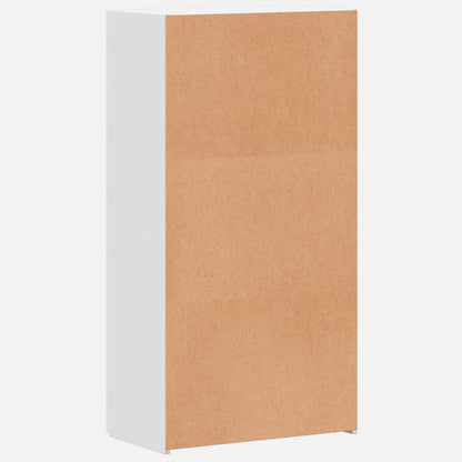 File Cabinet White 60x32x115 cm Engineered Wood