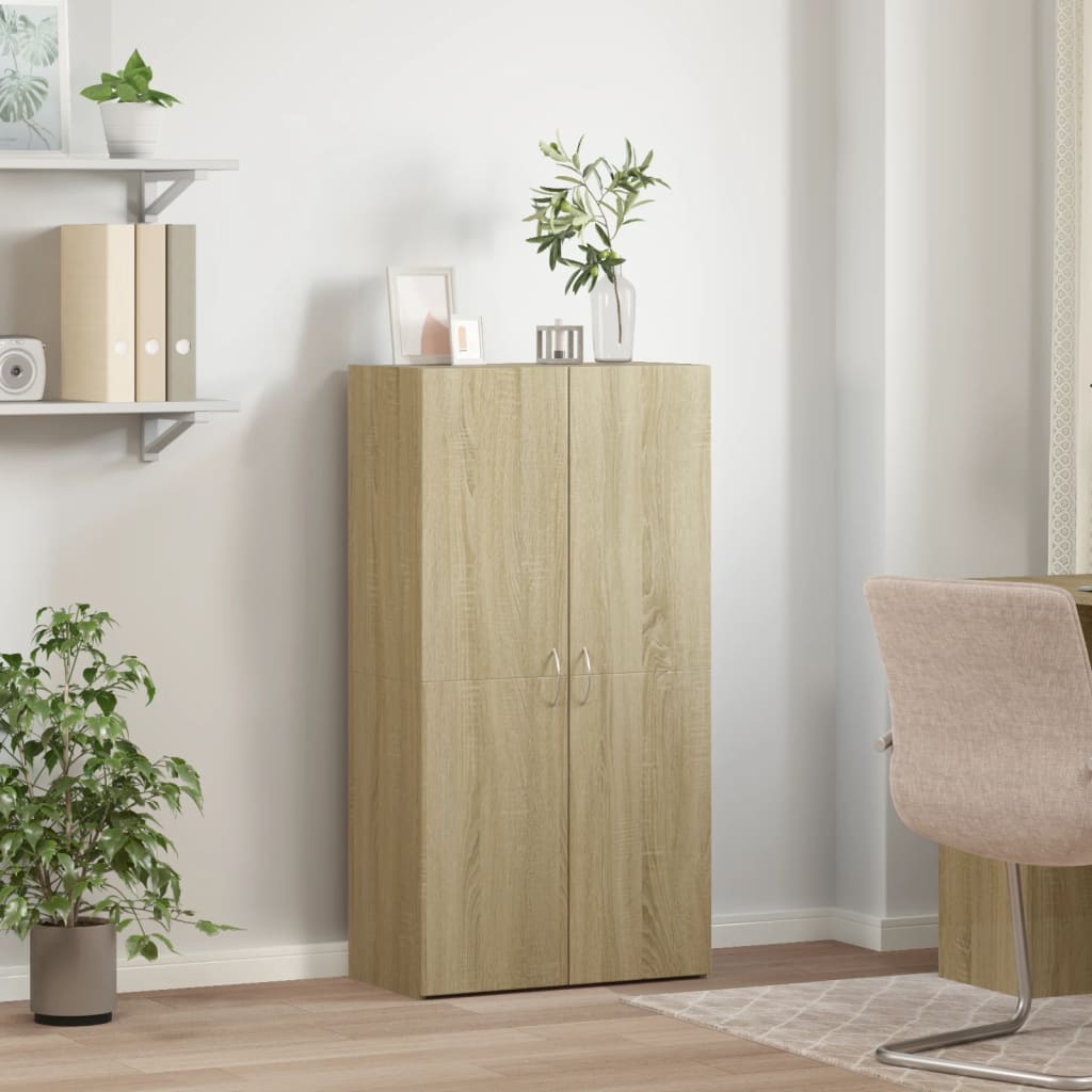 File Cabinet Sonoma Oak 60x32x115 cm Engineered Wood