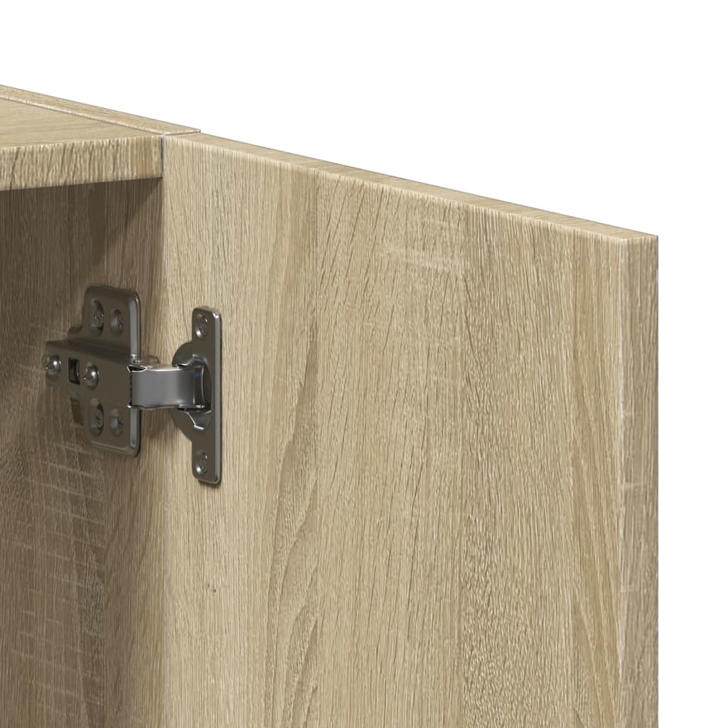 File Cabinet Sonoma Oak 60x32x115 cm Engineered Wood