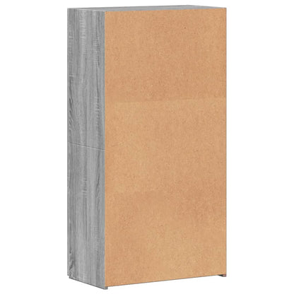 File Cabinet Grey Sonoma 60x32x115 cm Engineered Wood
