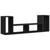 TV Cabinets 2 pcs Black 75x30x50 cm Engineered Wood