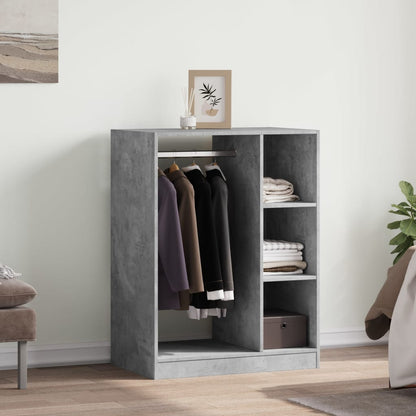 Wardrobe Concrete Grey 77x48x102 cm Engineered Wood