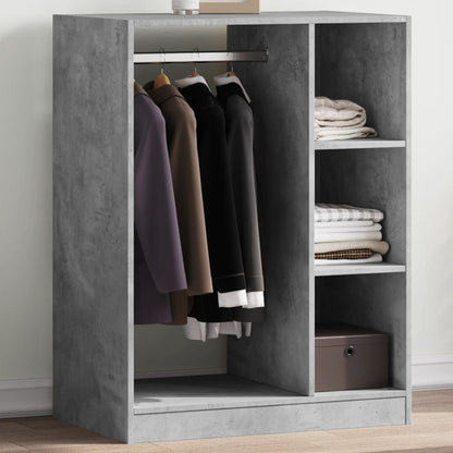 Wardrobe Concrete Grey 77x48x102 cm Engineered Wood