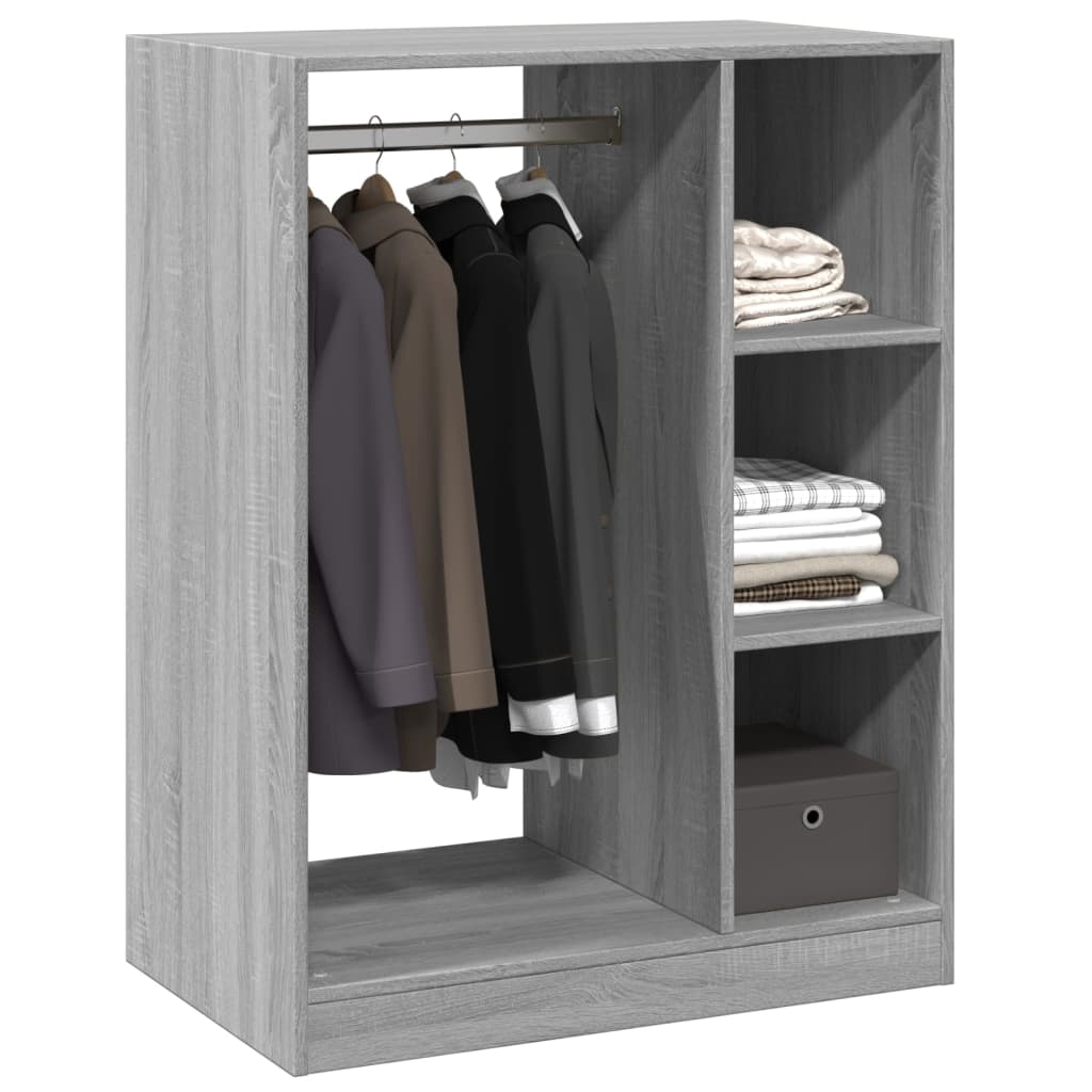 Wardrobe Grey Sonoma 77x48x102 cm Engineered Wood