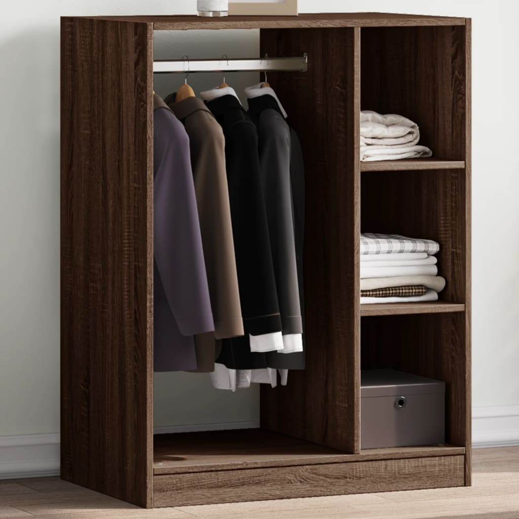 Wardrobe Brown Oak 77x48x102 cm Engineered Wood