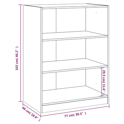 Wardrobe White 77x48x102 cm Engineered Wood