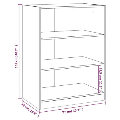 Wardrobe Black 77x48x102 cm Engineered Wood