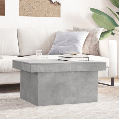 Coffee Table Concrete Grey 80x55x40 cm Engineered Wood