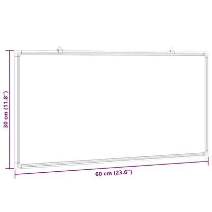 Magnetic Whiteboard 60x30x1.7 cm Aluminium