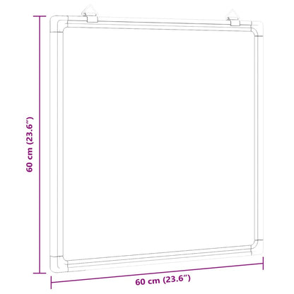 Magnetic Whiteboard 60x60x1.7 cm Aluminium