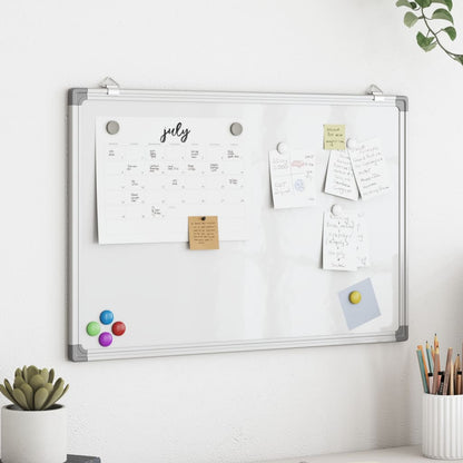 Magnetic Whiteboard 80x60x1.7 cm Aluminium
